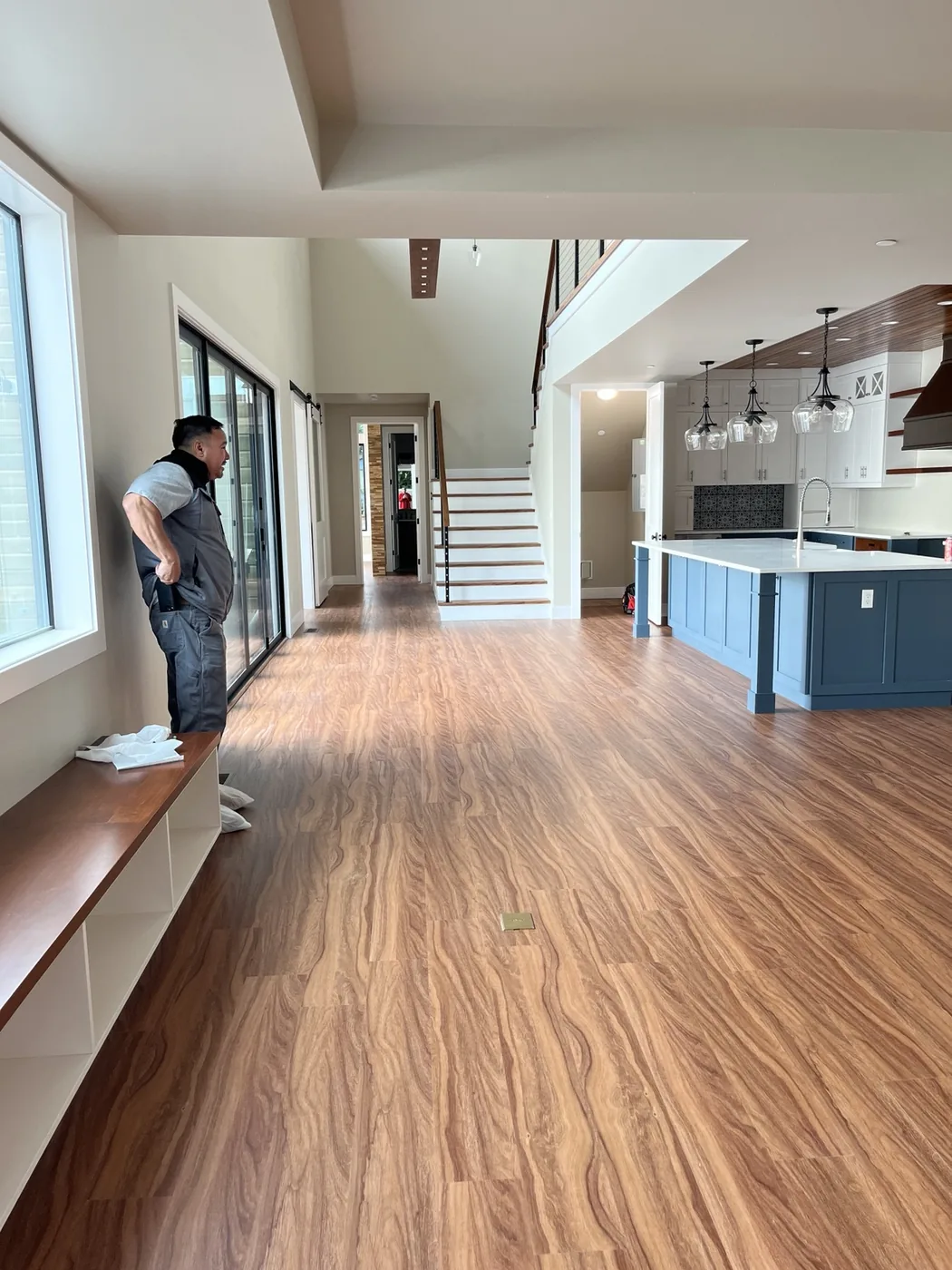 Finished home electrical and lighting project